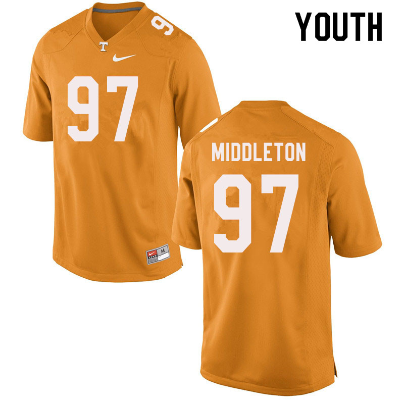 Youth #97 Darel Middleton Tennessee Volunteers College Football Jerseys Sale-Orange